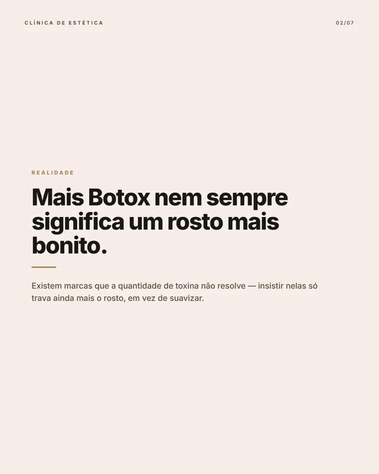 Carrossel Botox, slide 2 de 7